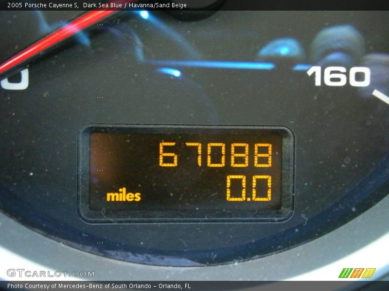 Dark Sea Blue / Havanna/Sand Beige 2005 Porsche Cayenne S