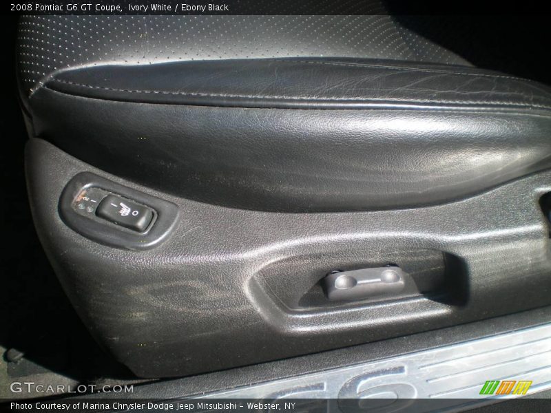 Ivory White / Ebony Black 2008 Pontiac G6 GT Coupe