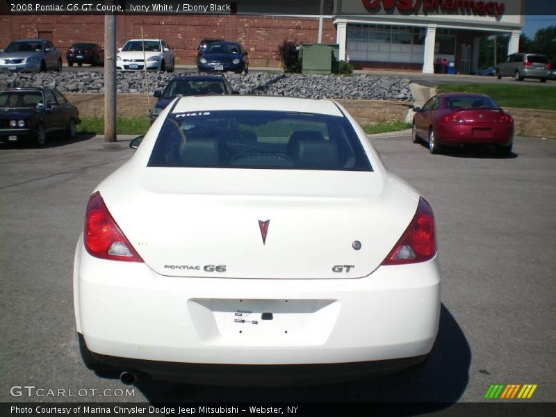 Ivory White / Ebony Black 2008 Pontiac G6 GT Coupe