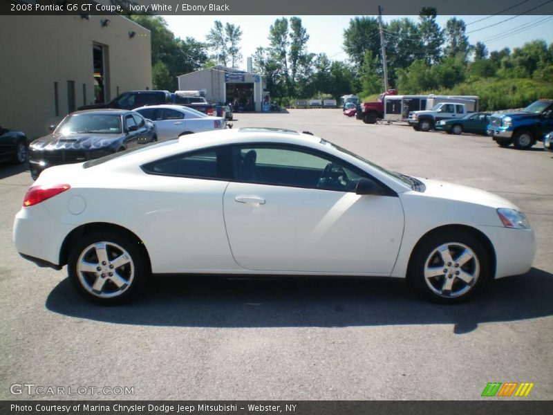 Ivory White / Ebony Black 2008 Pontiac G6 GT Coupe