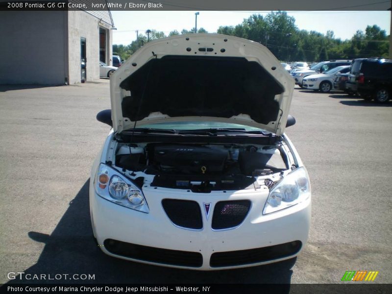 Ivory White / Ebony Black 2008 Pontiac G6 GT Coupe