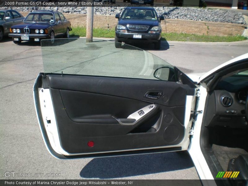 Ivory White / Ebony Black 2008 Pontiac G6 GT Coupe