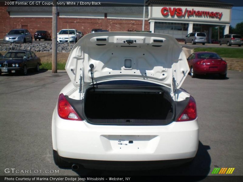 Ivory White / Ebony Black 2008 Pontiac G6 GT Coupe