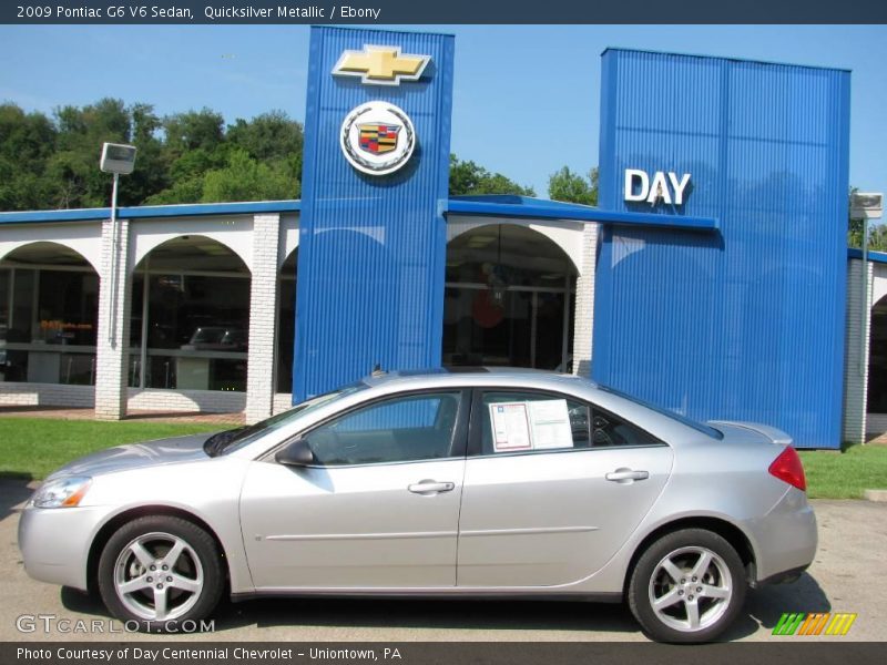 Quicksilver Metallic / Ebony 2009 Pontiac G6 V6 Sedan