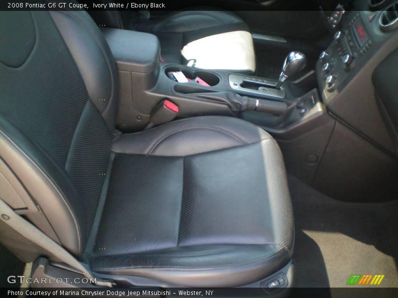 Ivory White / Ebony Black 2008 Pontiac G6 GT Coupe