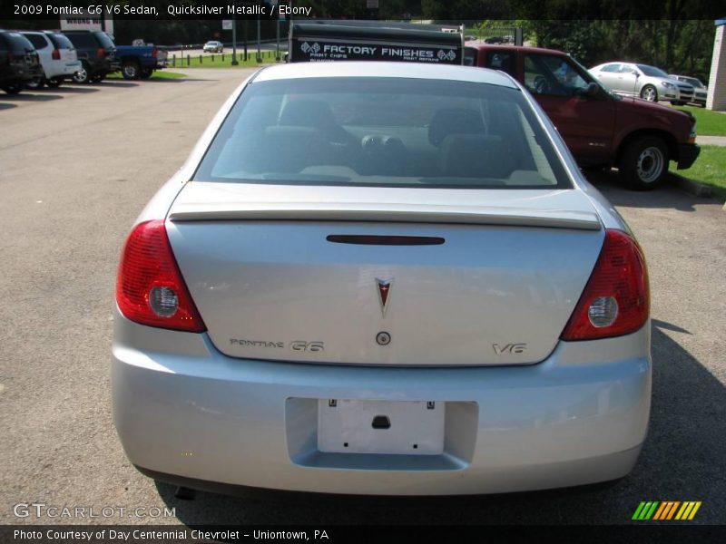 Quicksilver Metallic / Ebony 2009 Pontiac G6 V6 Sedan