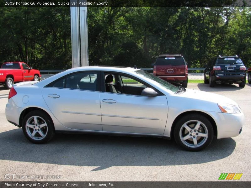 Quicksilver Metallic / Ebony 2009 Pontiac G6 V6 Sedan
