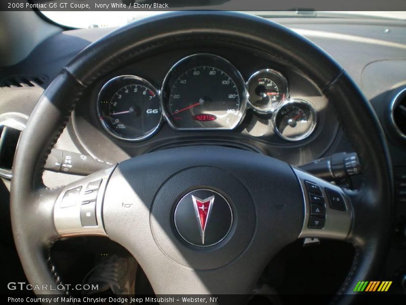 Ivory White / Ebony Black 2008 Pontiac G6 GT Coupe