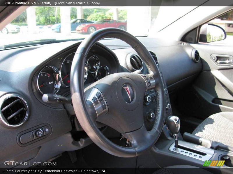 Quicksilver Metallic / Ebony 2009 Pontiac G6 V6 Sedan