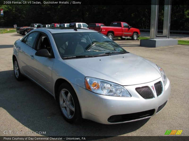 Quicksilver Metallic / Ebony 2009 Pontiac G6 V6 Sedan