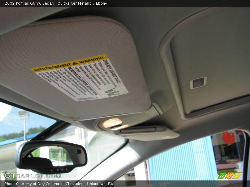 Quicksilver Metallic / Ebony 2009 Pontiac G6 V6 Sedan