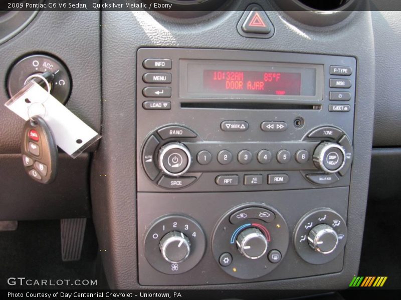 Quicksilver Metallic / Ebony 2009 Pontiac G6 V6 Sedan
