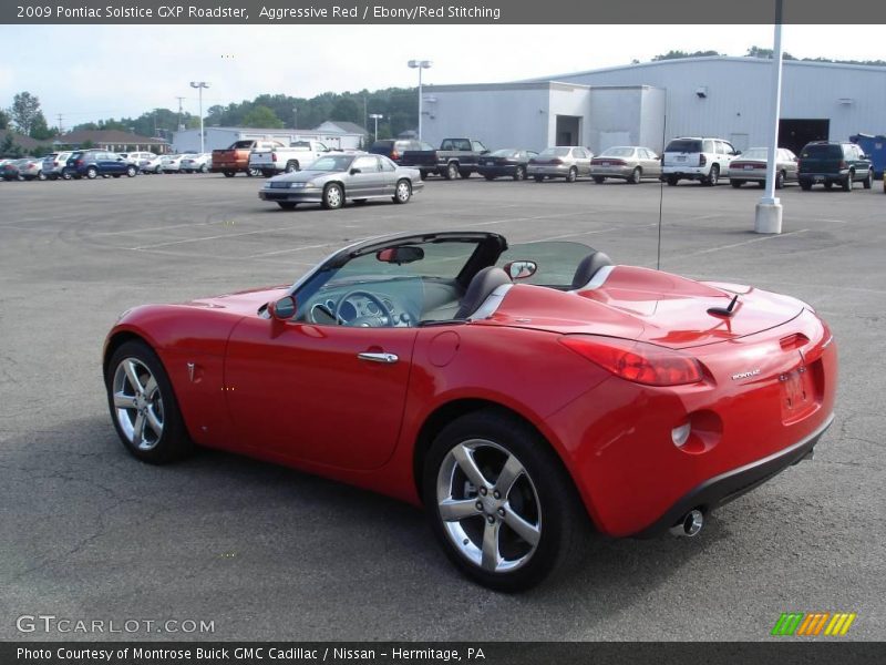 Aggressive Red / Ebony/Red Stitching 2009 Pontiac Solstice GXP Roadster