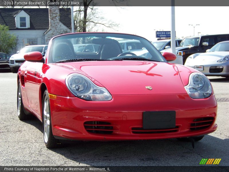 Guards Red / Black 2003 Porsche Boxster S