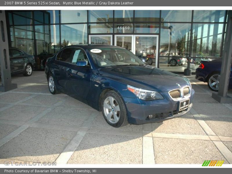Mystic Blue Metallic / Gray Dakota Leather 2007 BMW 5 Series 525xi Sedan