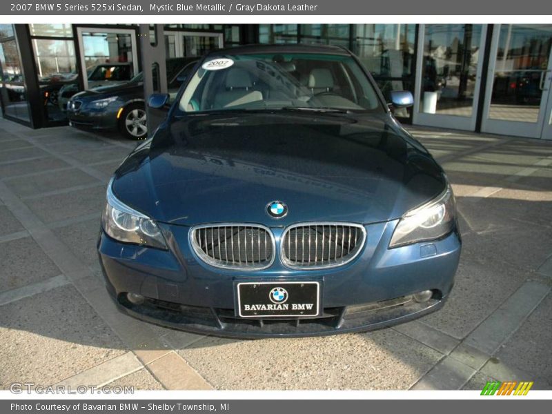 Mystic Blue Metallic / Gray Dakota Leather 2007 BMW 5 Series 525xi Sedan