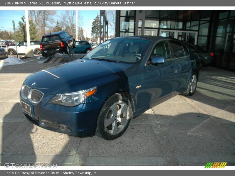 Mystic Blue Metallic / Gray Dakota Leather 2007 BMW 5 Series 525xi Sedan