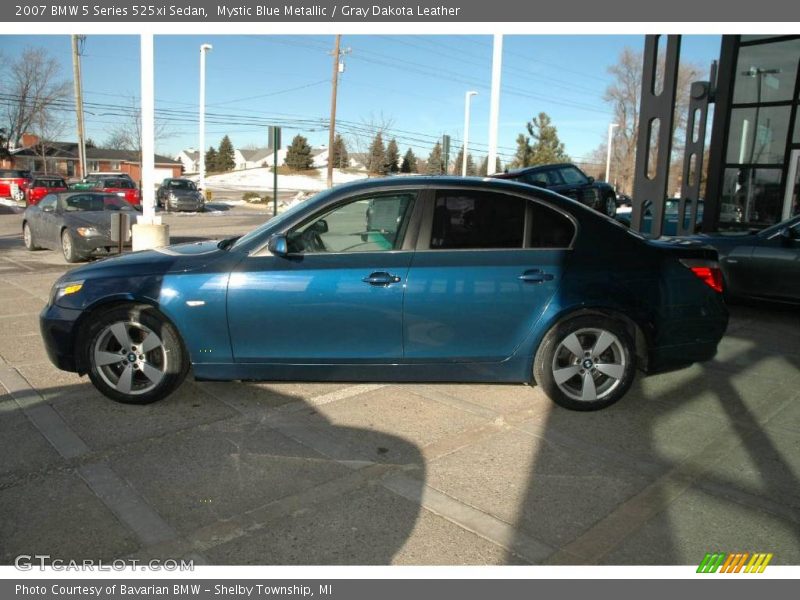 Mystic Blue Metallic / Gray Dakota Leather 2007 BMW 5 Series 525xi Sedan