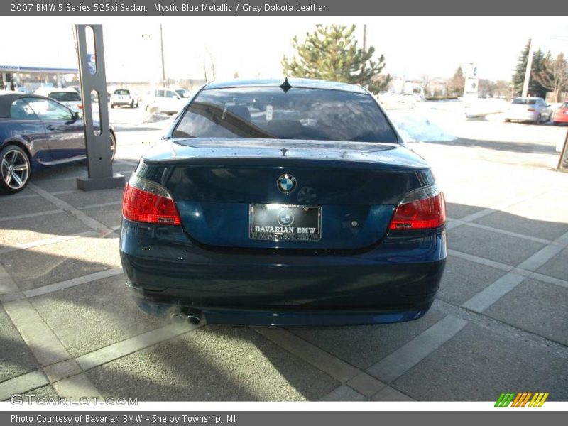 Mystic Blue Metallic / Gray Dakota Leather 2007 BMW 5 Series 525xi Sedan