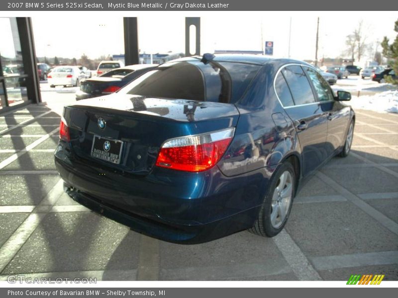 Mystic Blue Metallic / Gray Dakota Leather 2007 BMW 5 Series 525xi Sedan