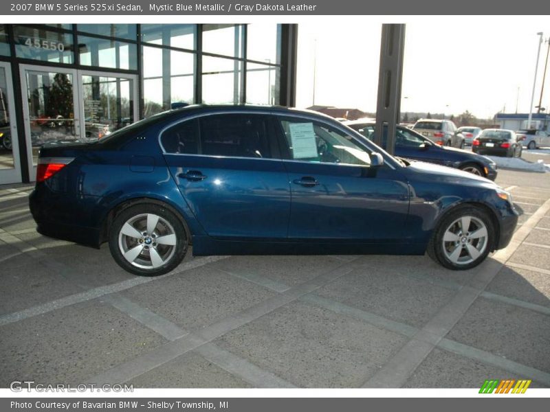 Mystic Blue Metallic / Gray Dakota Leather 2007 BMW 5 Series 525xi Sedan
