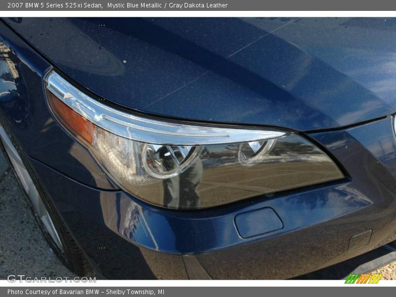 Mystic Blue Metallic / Gray Dakota Leather 2007 BMW 5 Series 525xi Sedan