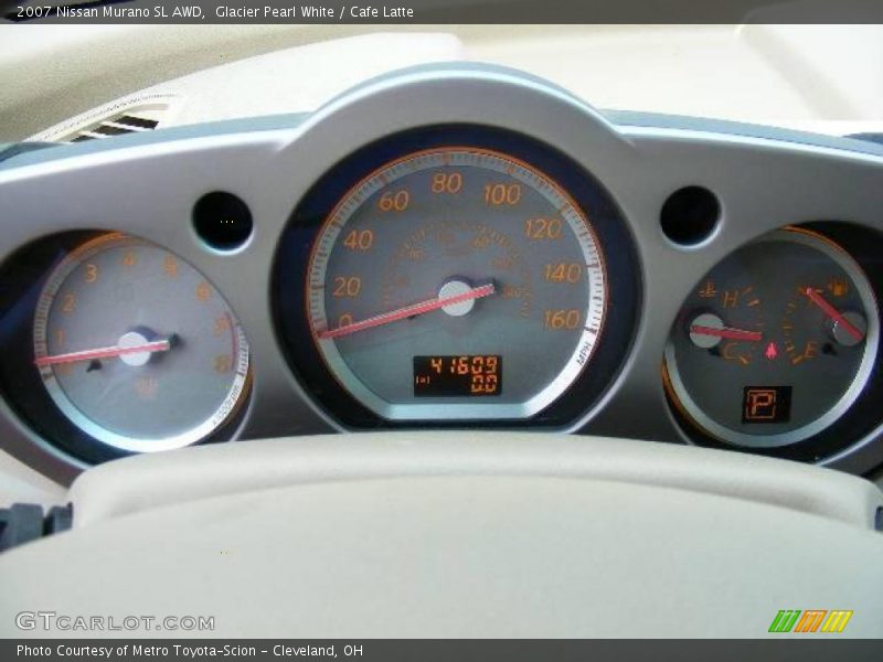 Glacier Pearl White / Cafe Latte 2007 Nissan Murano SL AWD