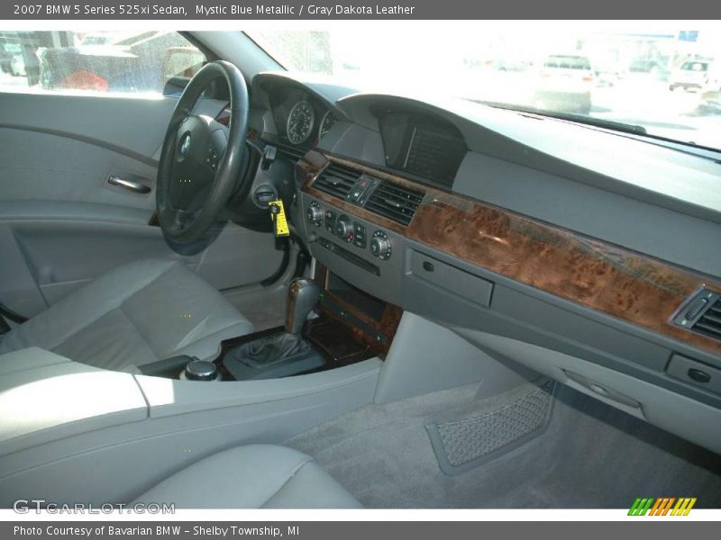 Mystic Blue Metallic / Gray Dakota Leather 2007 BMW 5 Series 525xi Sedan