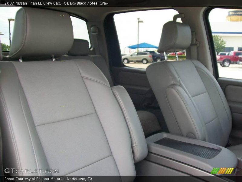 Galaxy Black / Steel Gray 2007 Nissan Titan LE Crew Cab