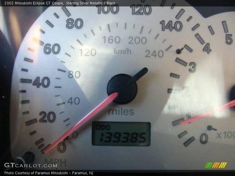 Sterling Silver Metallic / Black 2002 Mitsubishi Eclipse GT Coupe
