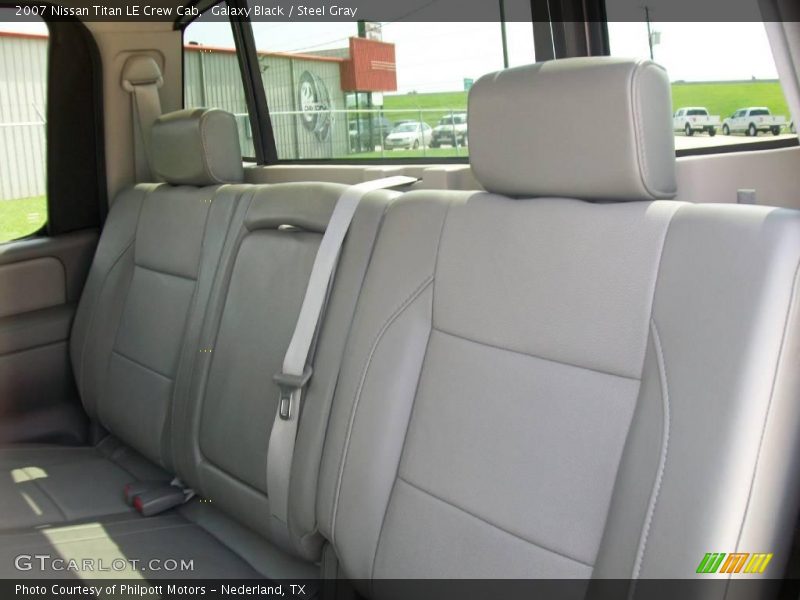Galaxy Black / Steel Gray 2007 Nissan Titan LE Crew Cab