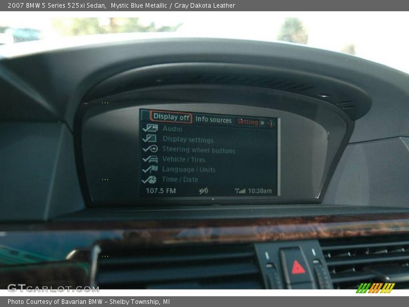 Mystic Blue Metallic / Gray Dakota Leather 2007 BMW 5 Series 525xi Sedan