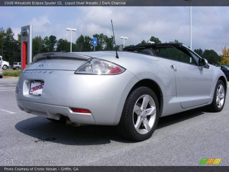 Liquid Silver Metallic / Dark Charcoal 2008 Mitsubishi Eclipse Spyder GS