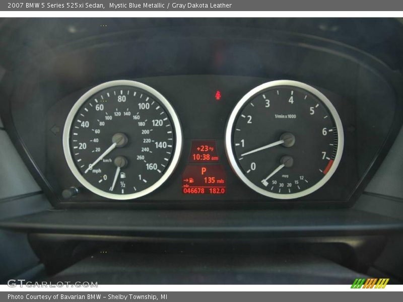 Mystic Blue Metallic / Gray Dakota Leather 2007 BMW 5 Series 525xi Sedan