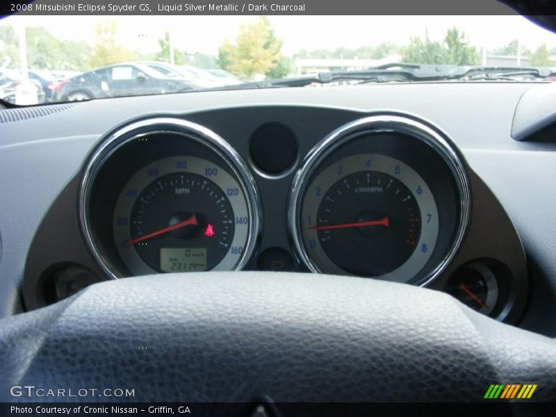 Liquid Silver Metallic / Dark Charcoal 2008 Mitsubishi Eclipse Spyder GS