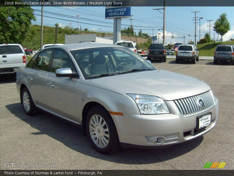 Silver Birch Metallic / Medium Light Stone 2008 Mercury Sable Sedan