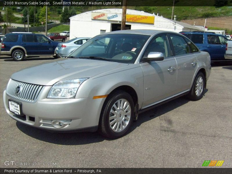Silver Birch Metallic / Medium Light Stone 2008 Mercury Sable Sedan