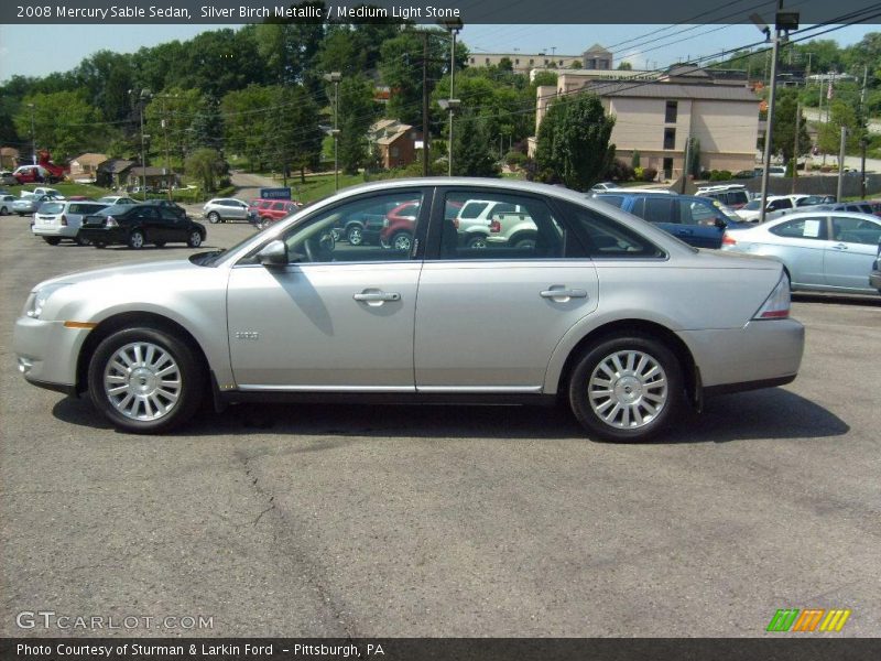Silver Birch Metallic / Medium Light Stone 2008 Mercury Sable Sedan