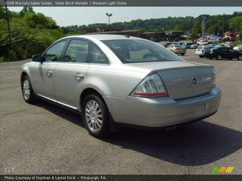 Silver Birch Metallic / Medium Light Stone 2008 Mercury Sable Sedan