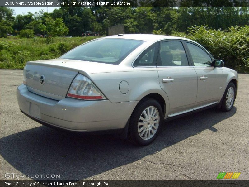 Silver Birch Metallic / Medium Light Stone 2008 Mercury Sable Sedan