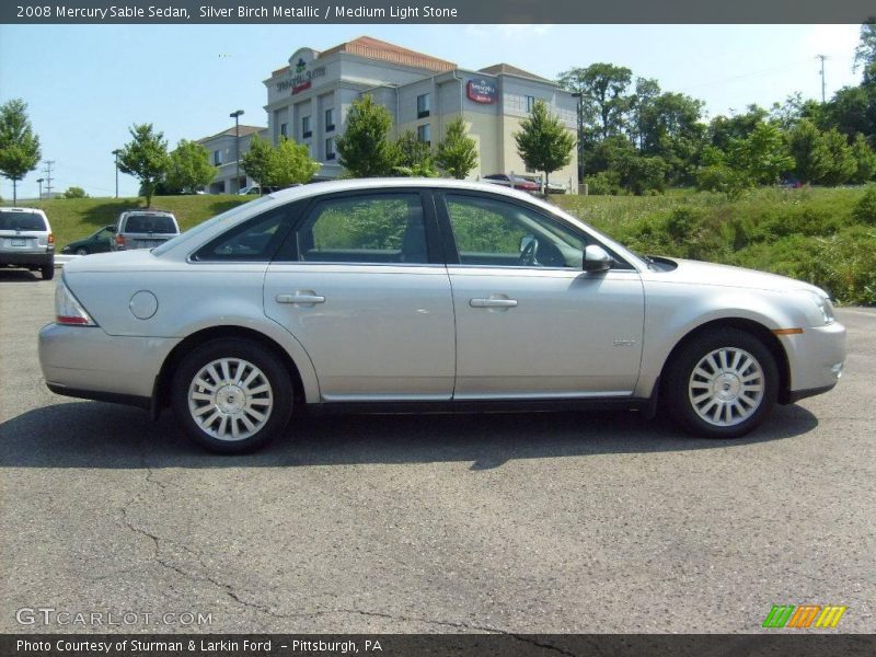 Silver Birch Metallic / Medium Light Stone 2008 Mercury Sable Sedan