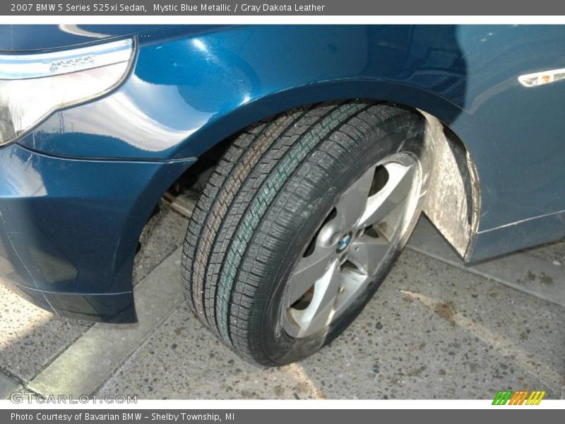 Mystic Blue Metallic / Gray Dakota Leather 2007 BMW 5 Series 525xi Sedan