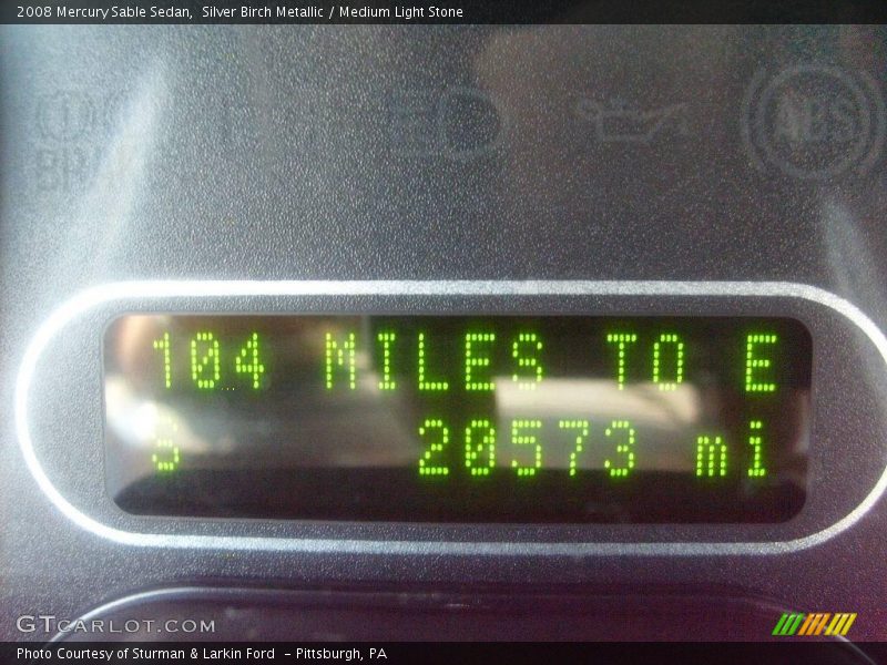 Silver Birch Metallic / Medium Light Stone 2008 Mercury Sable Sedan
