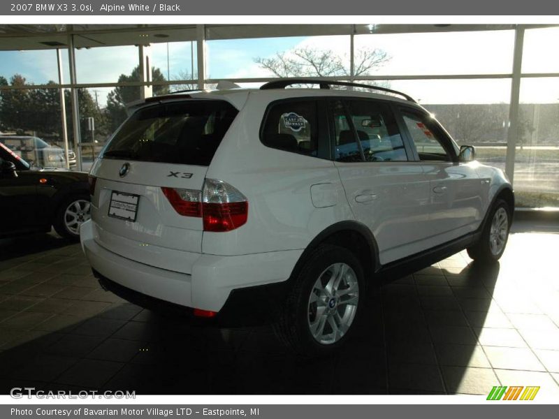 Alpine White / Black 2007 BMW X3 3.0si