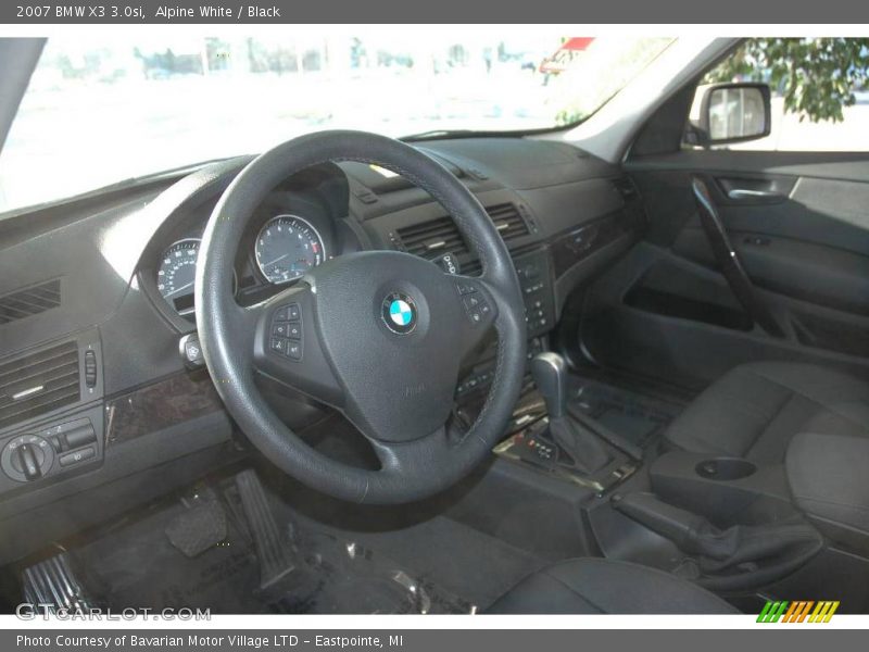 Alpine White / Black 2007 BMW X3 3.0si