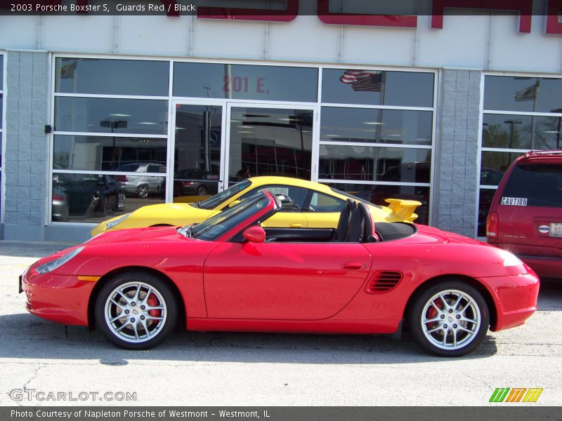 Guards Red / Black 2003 Porsche Boxster S