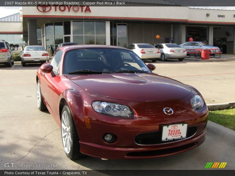 Copper Red Mica / Black 2007 Mazda MX-5 Miata Hardtop Roadster