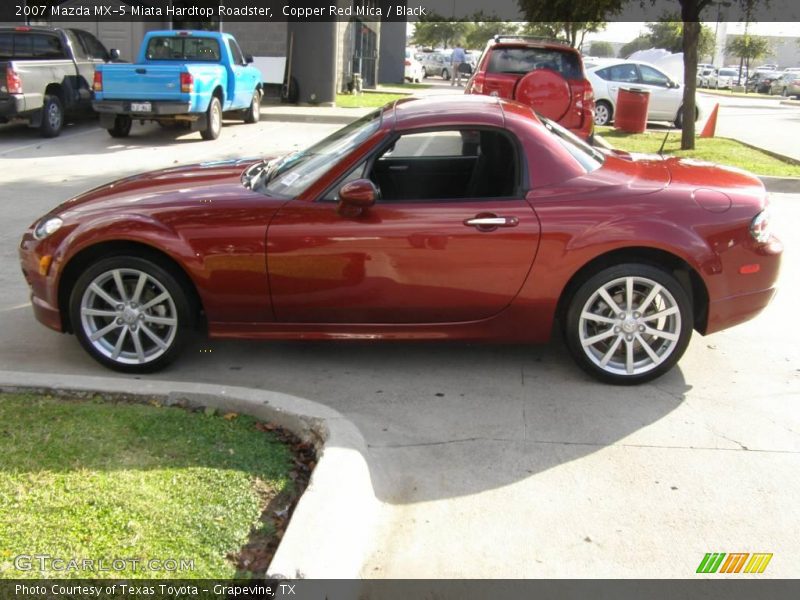 Copper Red Mica / Black 2007 Mazda MX-5 Miata Hardtop Roadster