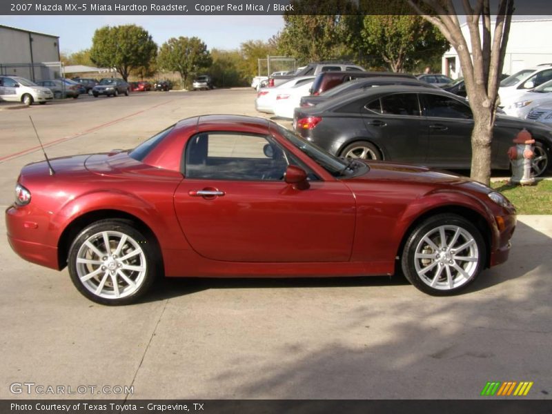 Copper Red Mica / Black 2007 Mazda MX-5 Miata Hardtop Roadster