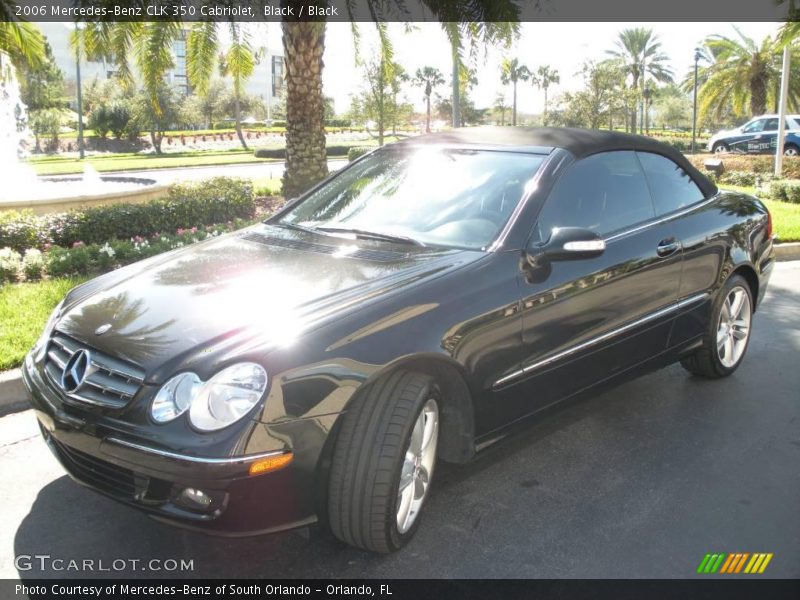 Black / Black 2006 Mercedes-Benz CLK 350 Cabriolet